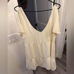 Cream flowy Mumu Dress